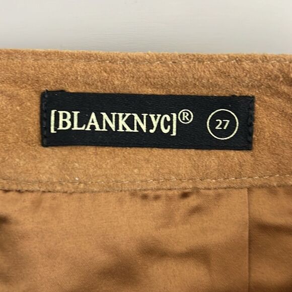 NWT Blank NYC Genuine Leather Real Suede Mini Skirt Size 27 - Picture 6 of 11